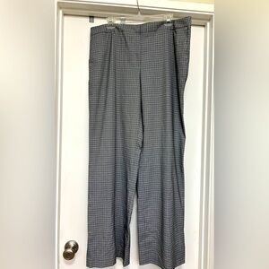 Jones New York stretch, wide leg, plaid dress pant - size 16